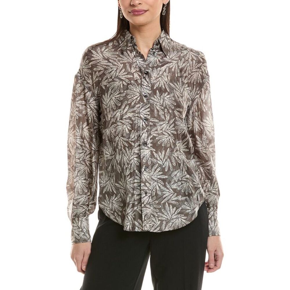 Brunello Cucinelli Womens Silk Blouse